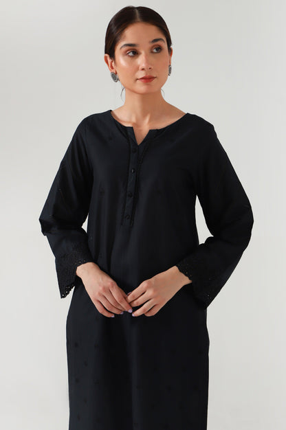 Stitched 1 Piece Embroidered Cambric Shirt