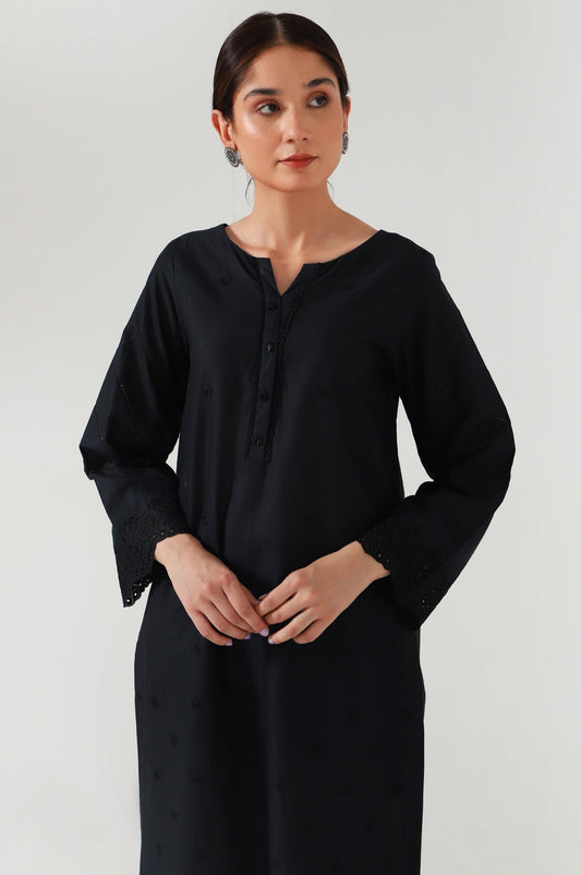 Stitched 1 Piece Embroidered Cambric Shirt