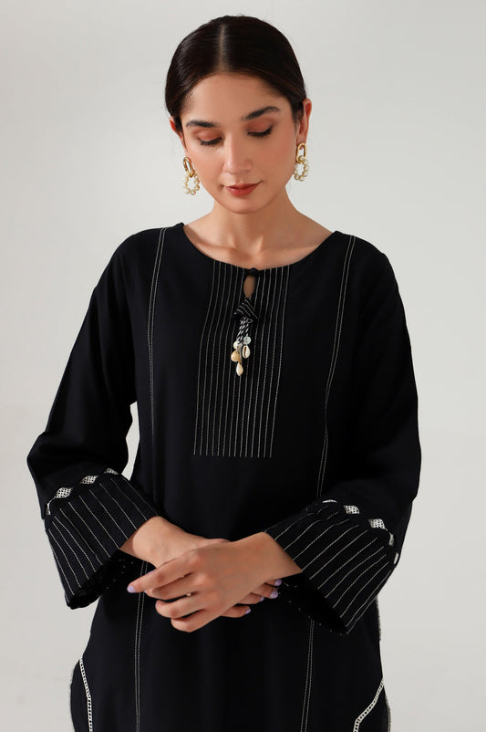 Stitched 1 Piece Stylized Cambric Shirt