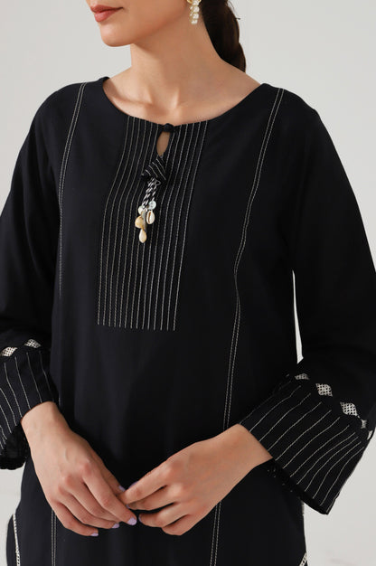 Stitched 1 Piece Stylized Cambric Shirt