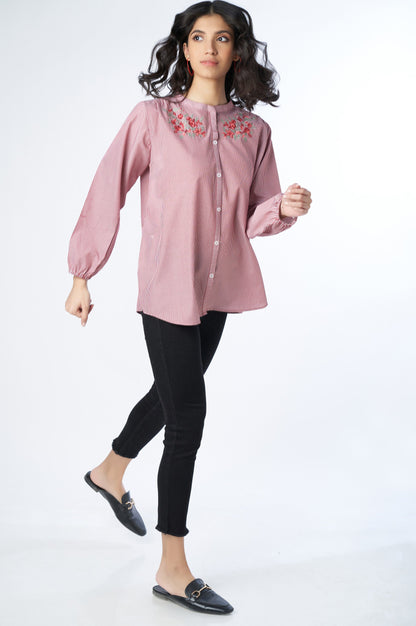 Stitched 1 piece Yarn dyed Top