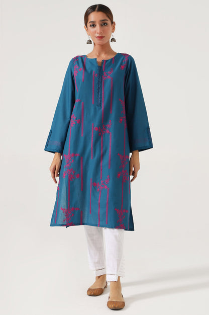 Stitched 1 Piece Embroidered Cambric Shirt