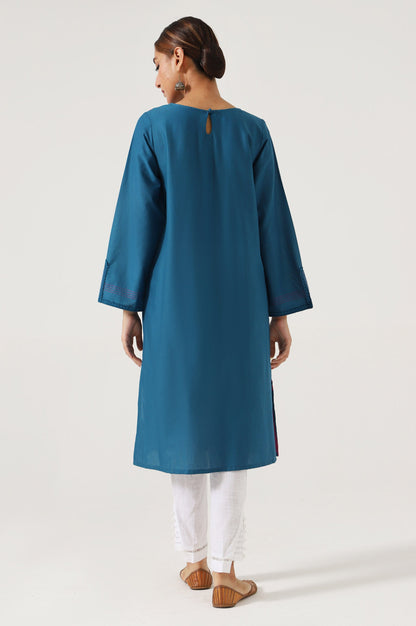 Stitched 1 Piece Embroidered Cambric Shirt