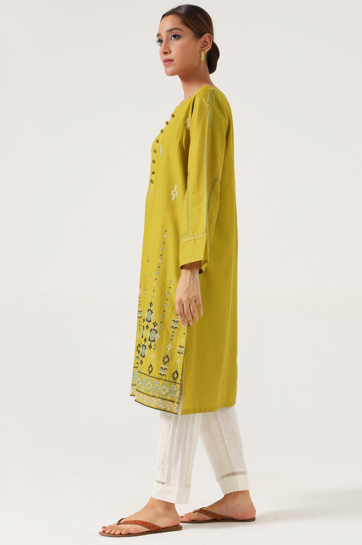 Stitched 1 piece Cambric outfit