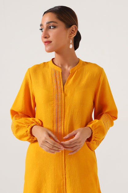 Stitched 1 Piece Satin Jacquard Outfit