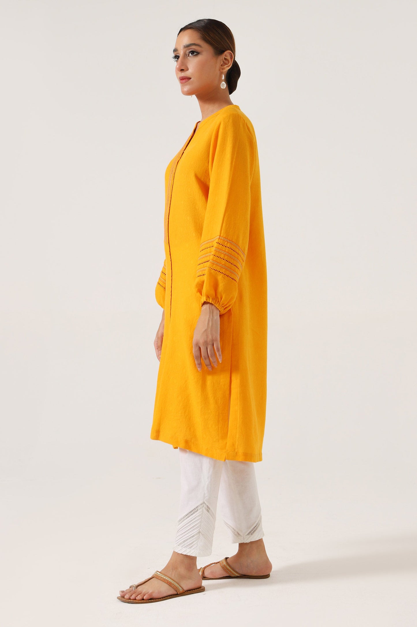 Stitched 1 Piece Satin Jacquard Outfit