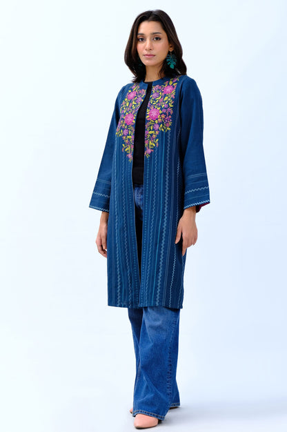 Stitched 1 Piece Embroidered Khaddar Jacket