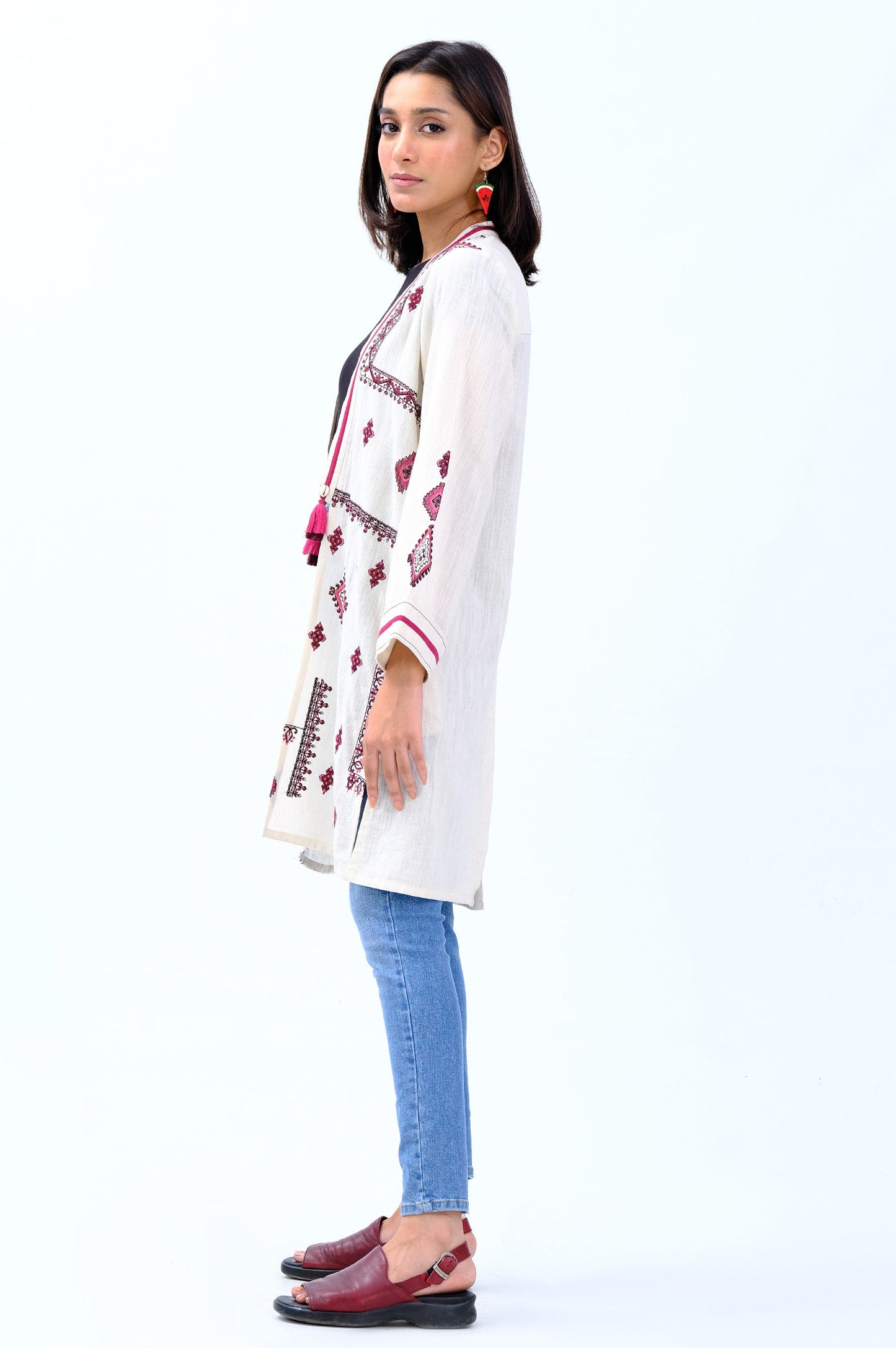 Stitched 1 Piece Embroidered Khaddar Jacket