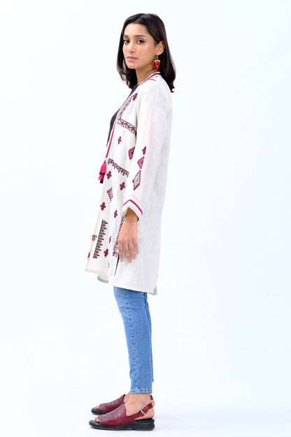 Stitched 1 Piece Embroidered Khaddar Jacket
