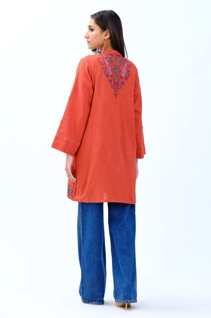 Stitched 1 Piece Embroidered Khaddar Jacket