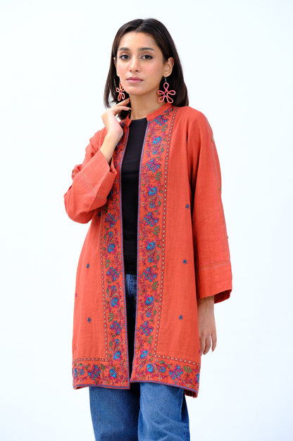 Stitched 1 Piece Embroidered Khaddar Jacket