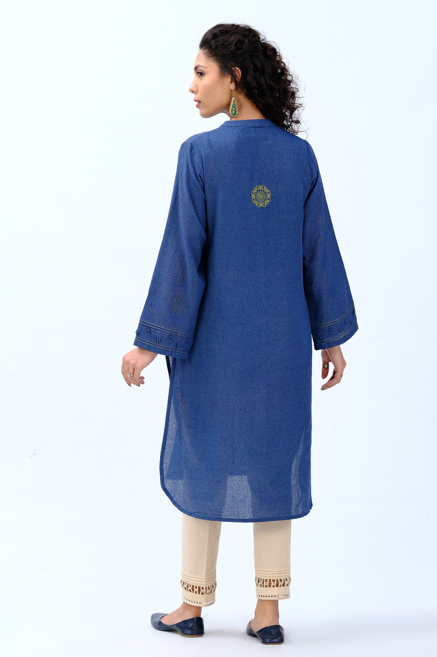 Stitched 1 Piece Embroidered karandi Shirt