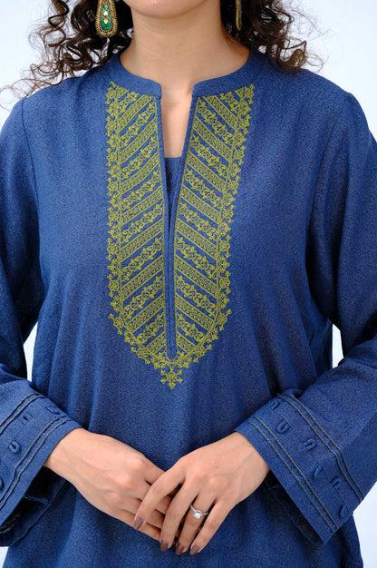 Stitched 1 Piece Embroidered karandi Shirt