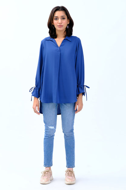 Stitched 1 Piece Embellished Crepe Top