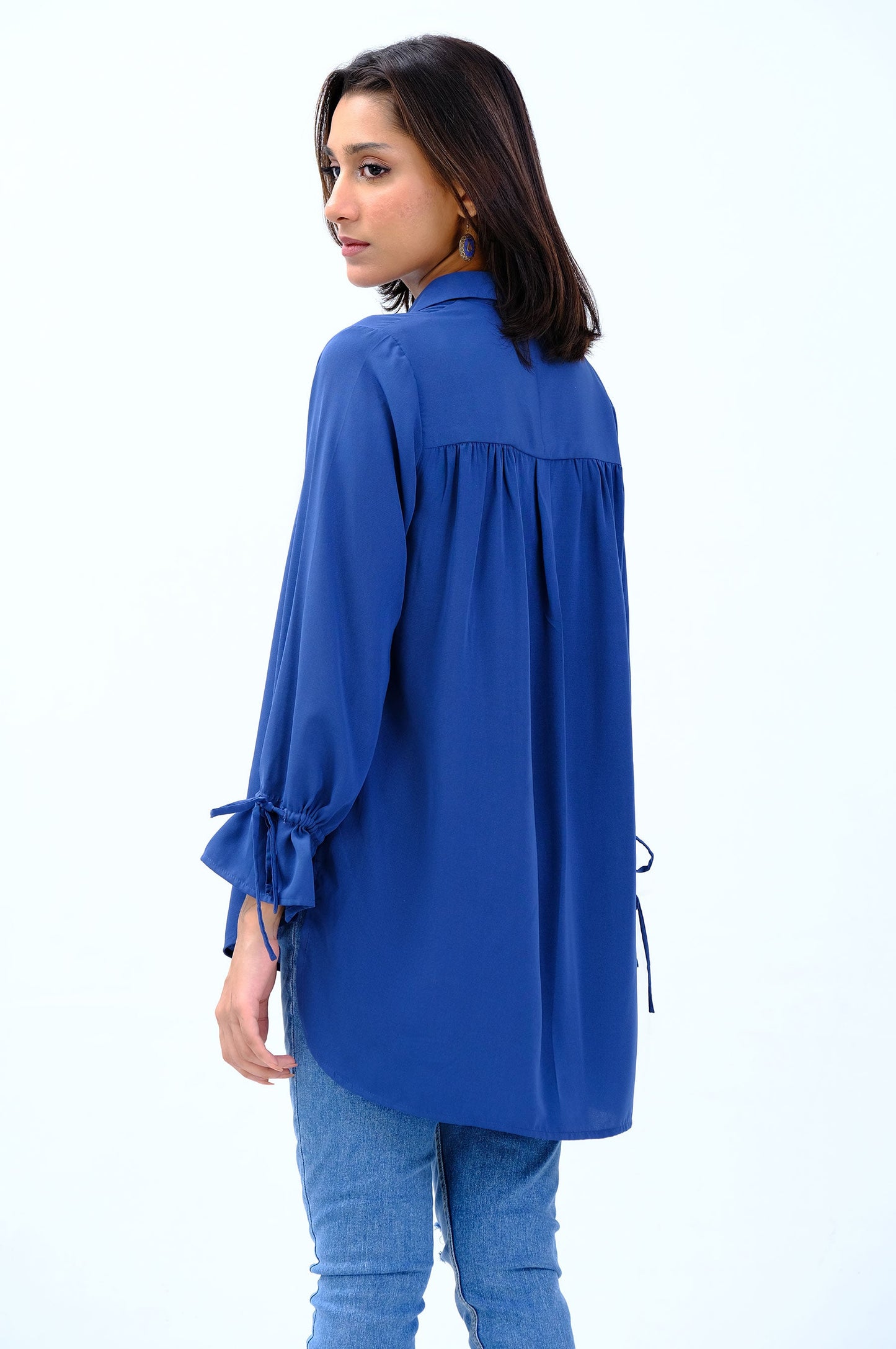 Stitched 1 Piece Embellished Crepe Top