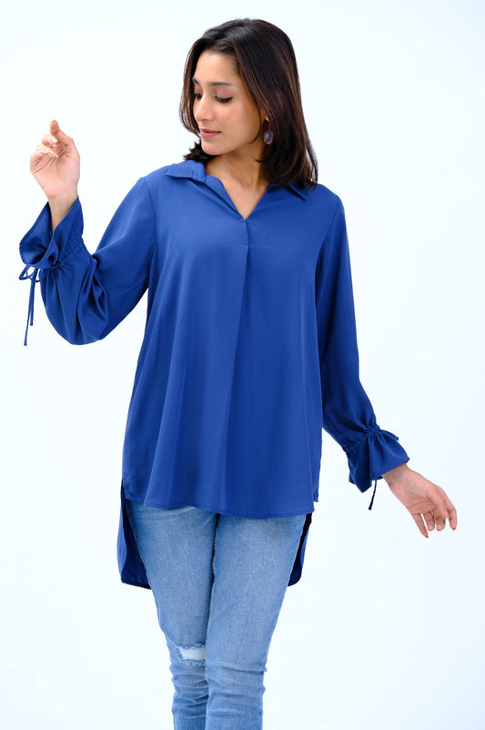 Stitched 1 Piece Embellished Crepe Top