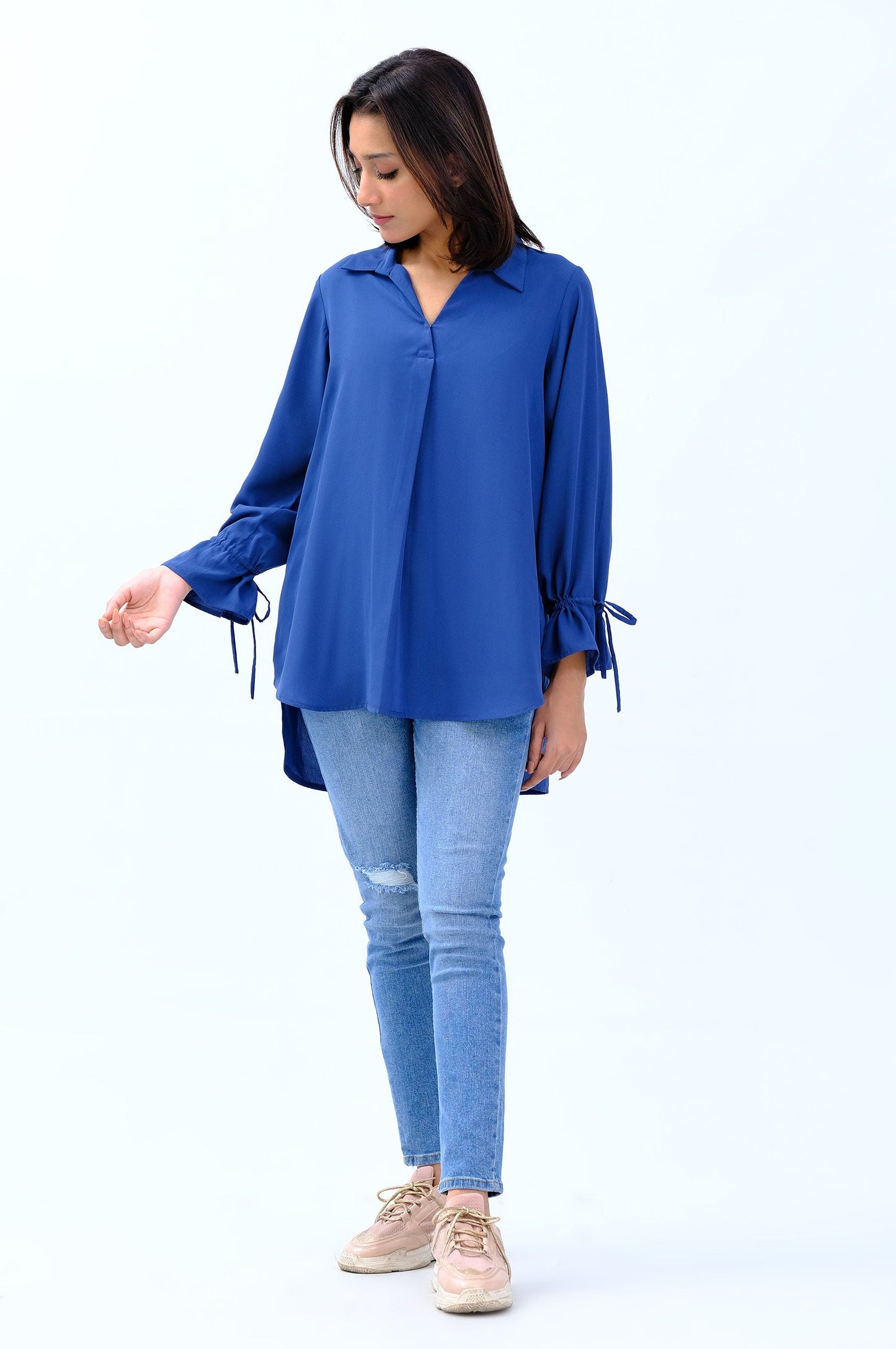 Stitched 1 Piece Embellished Crepe Top