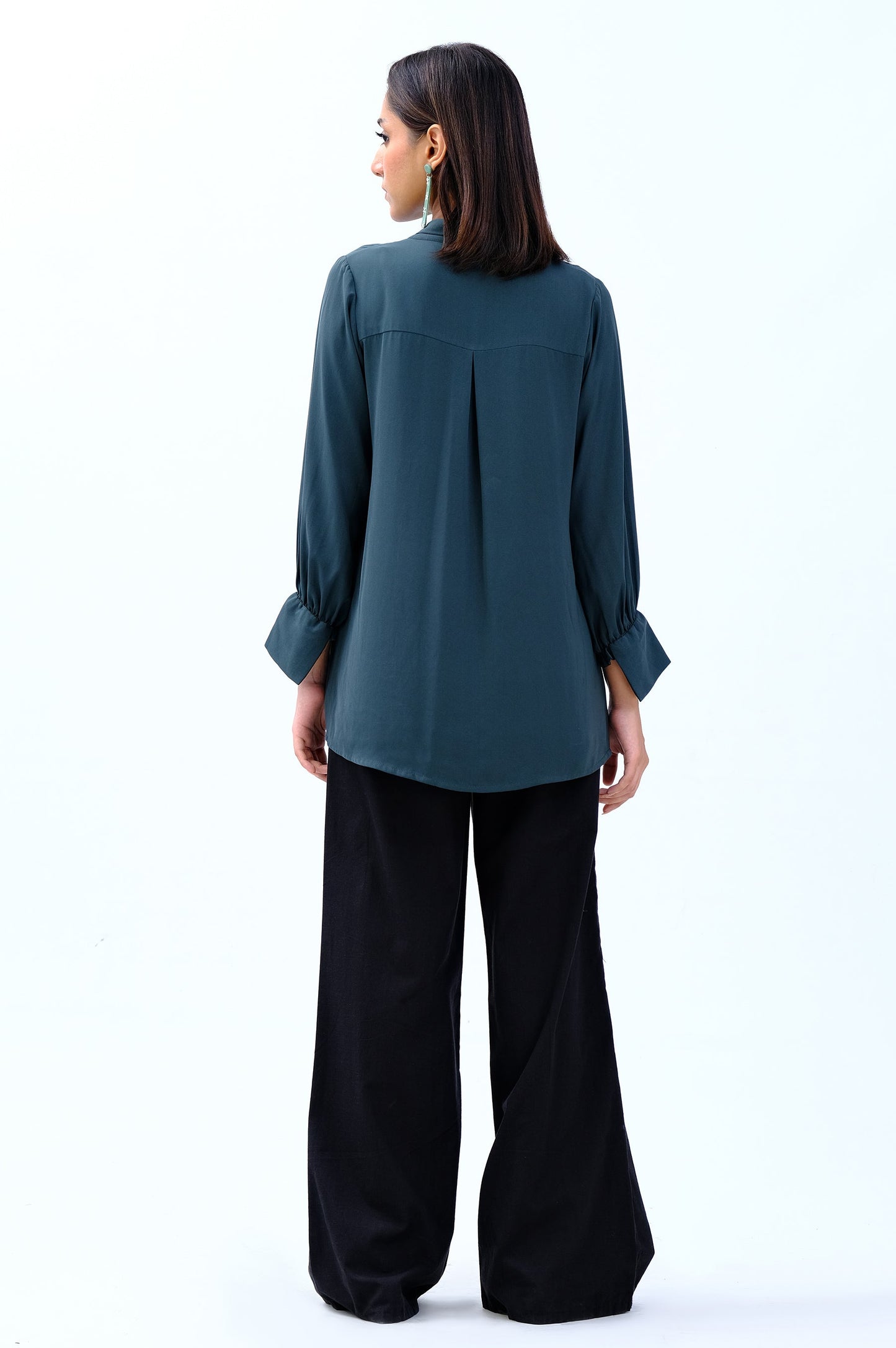 Stitched 1 Piece Embellished Crepe Top