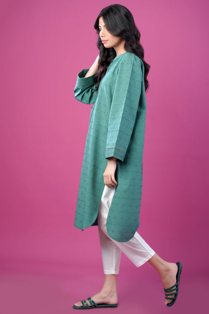 Stitched 1 Piece Brochia Jacquard Outfit