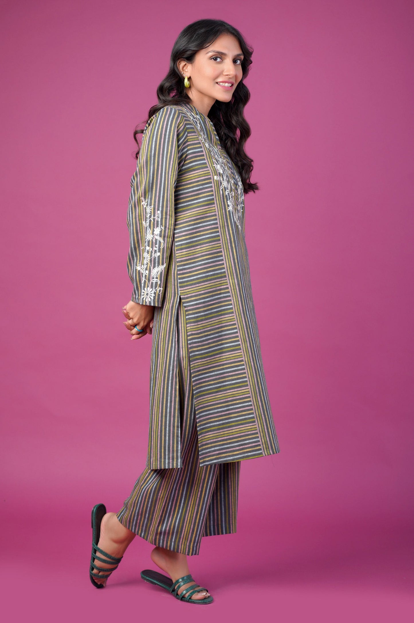 Stitched 1 piece Yarn Dyed outfit