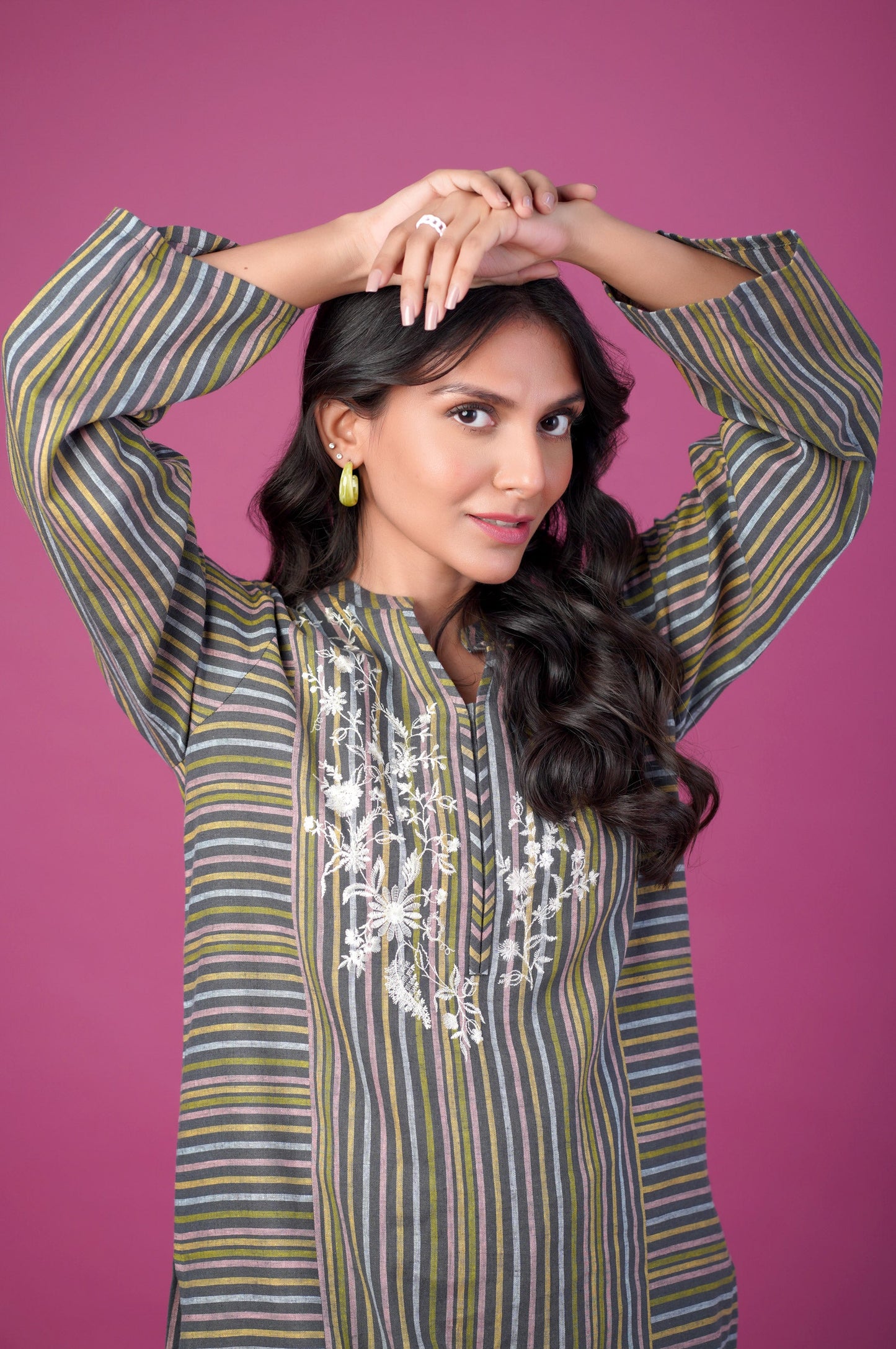 Stitched 1 piece Yarn Dyed outfit