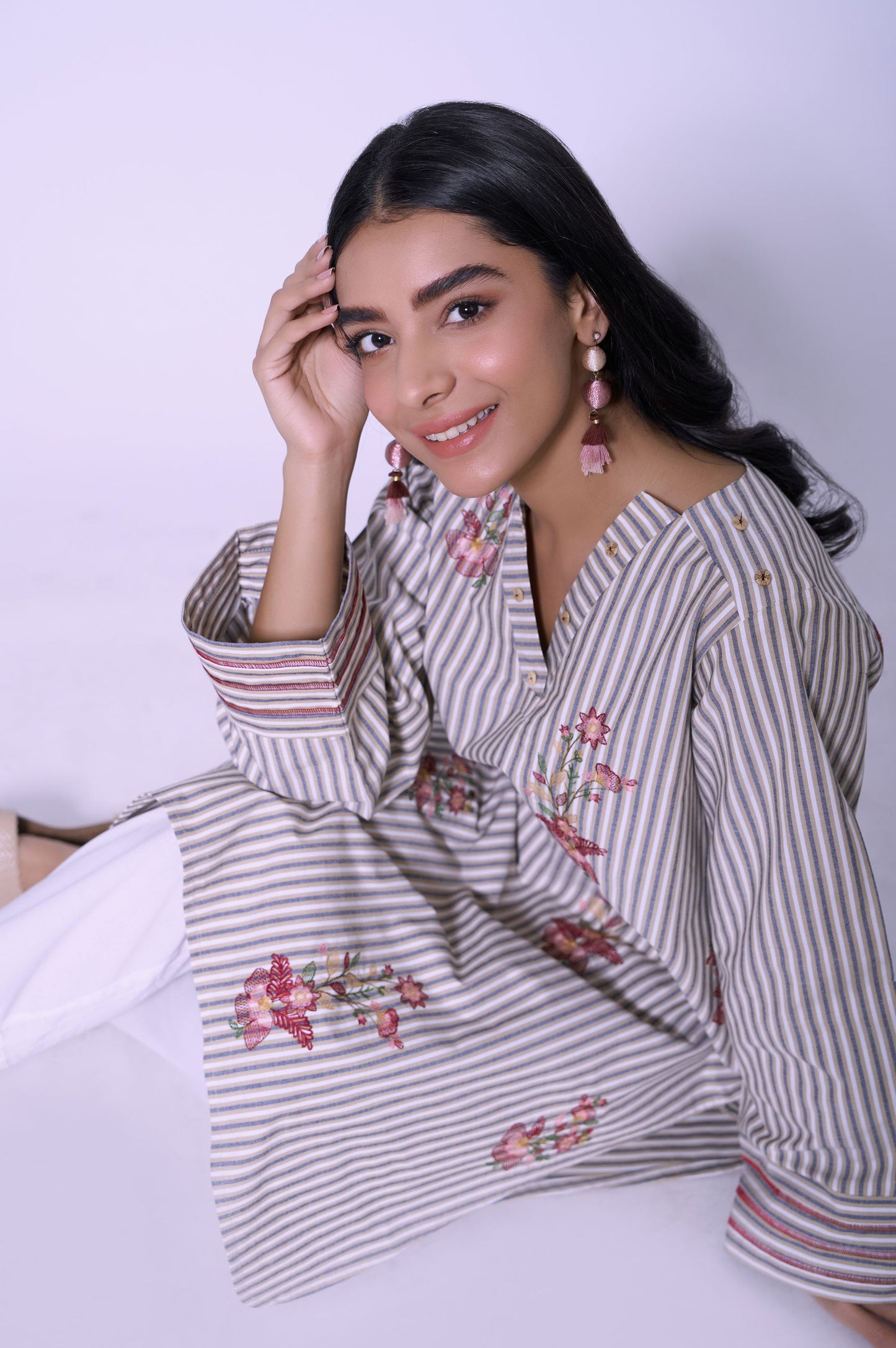 Stitched 1 Piece Yarn Dyed Shirt