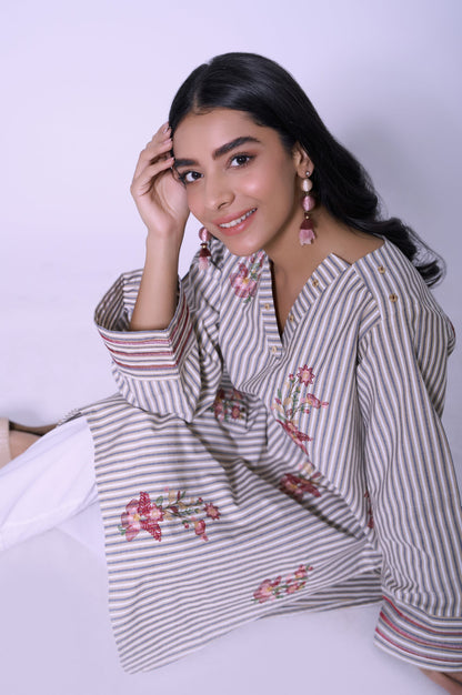 Stitched 1 Piece Yarn Dyed Shirt