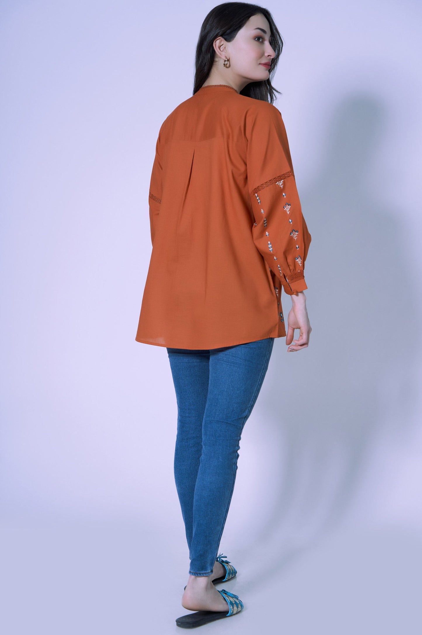 Stitched 1 Piece Cambric Top