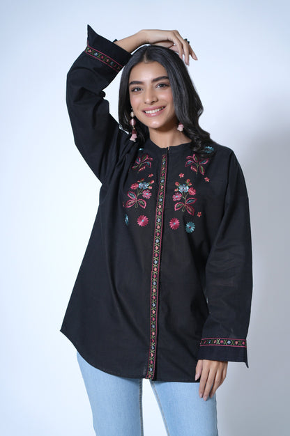 Stitched 1 Piece Cotton Slub Top