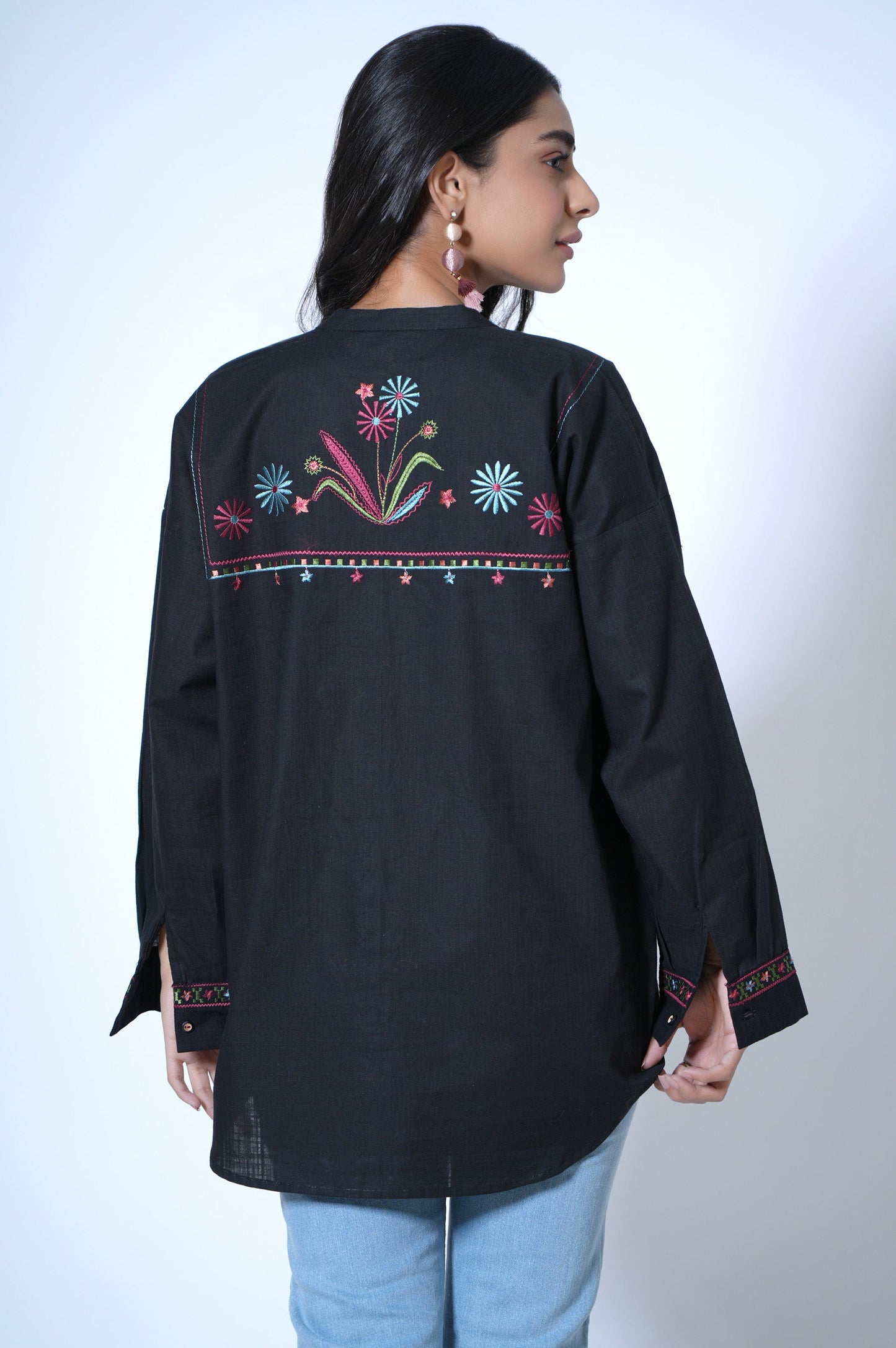 Stitched 1 Piece Cotton Slub Top