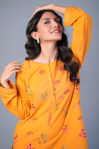 Stitched 1 Piece Cambric Shirt