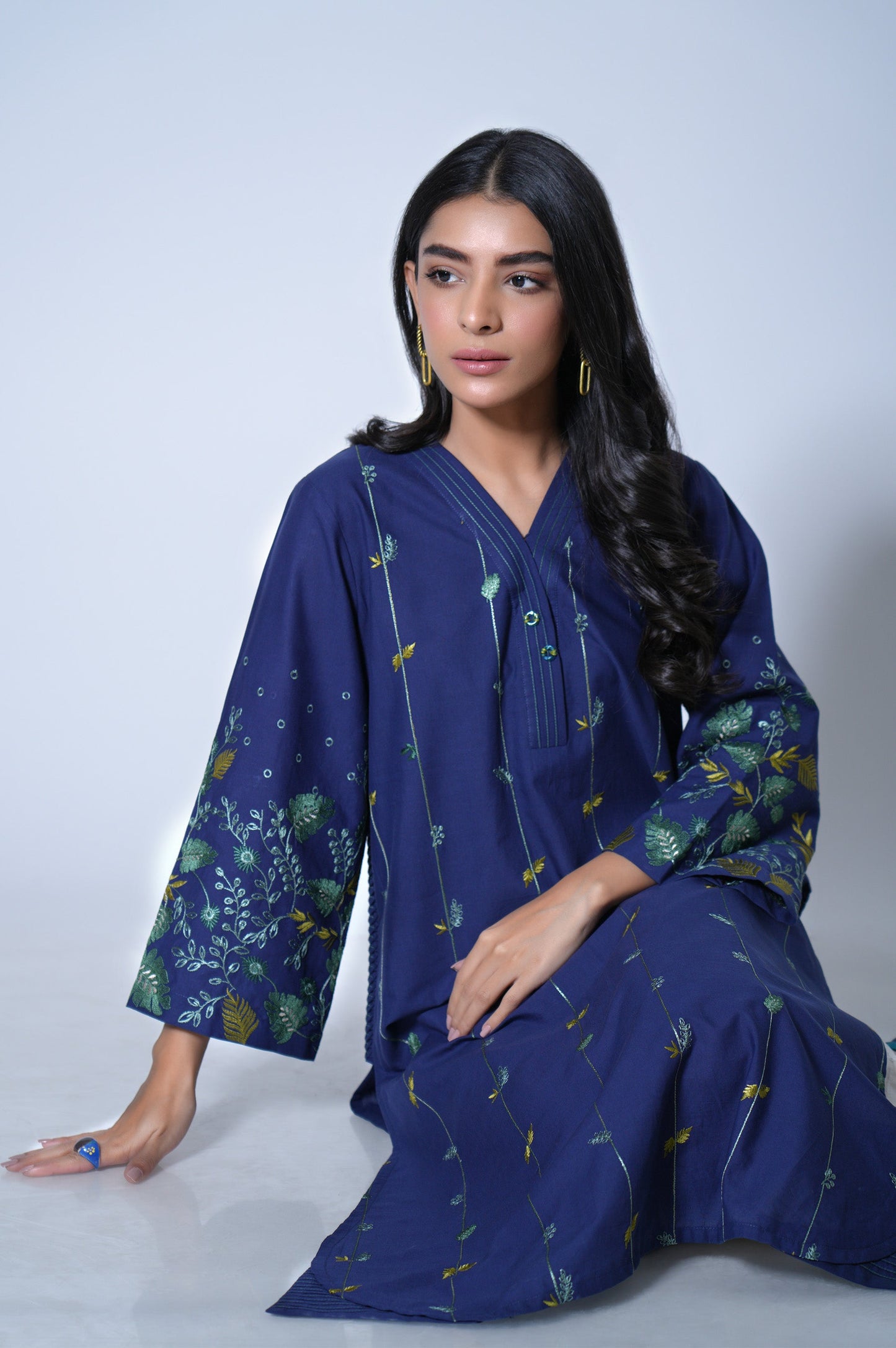 Stitched 1 Piece Cambric Shirt