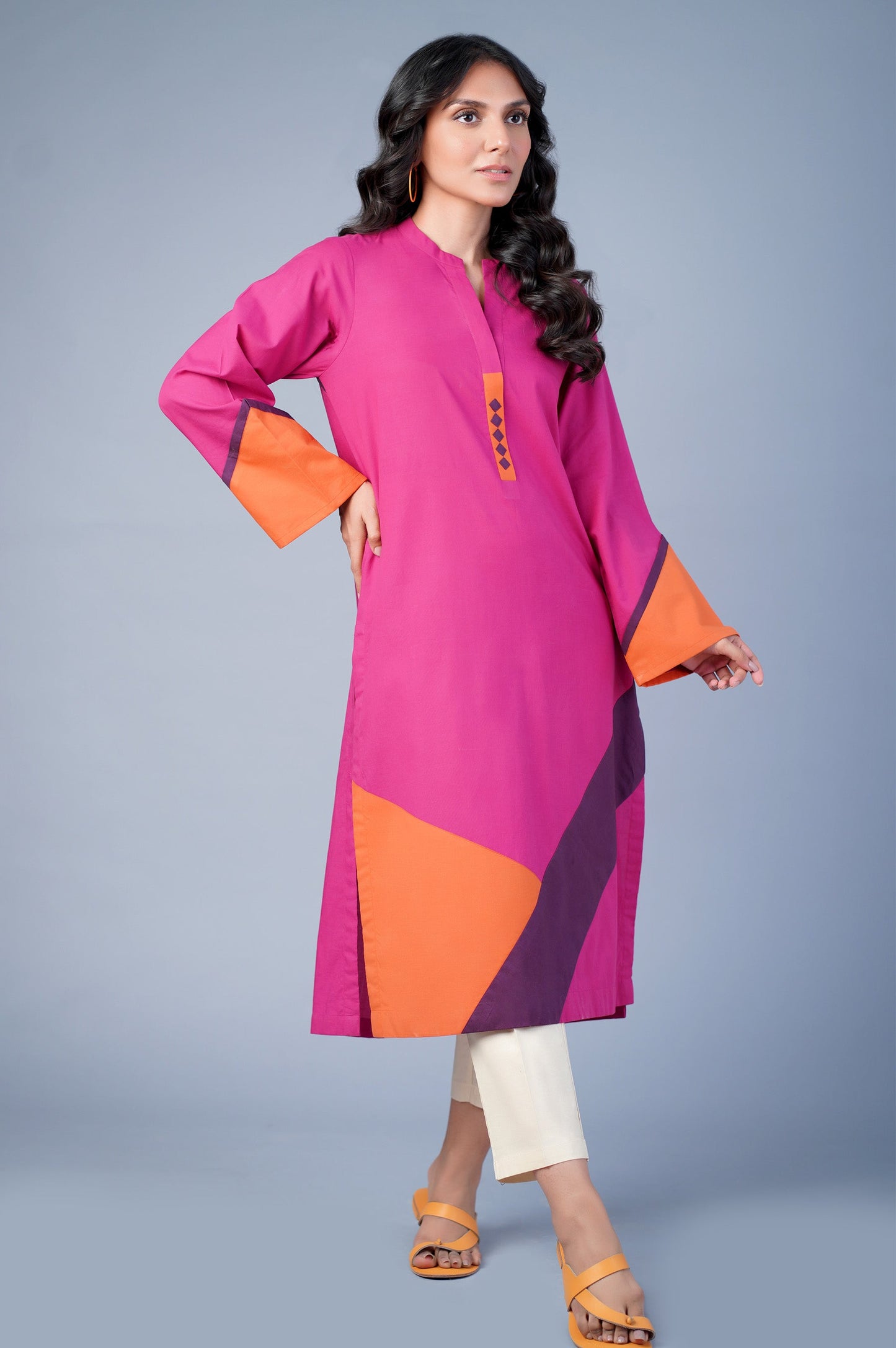 Stitched 1 piece Cambric Shirt