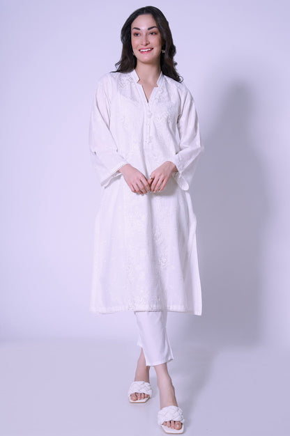 Stitched 1 piece Cambric Shirt