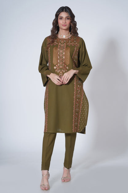 Stitched 1 Piece Cambric Shirt