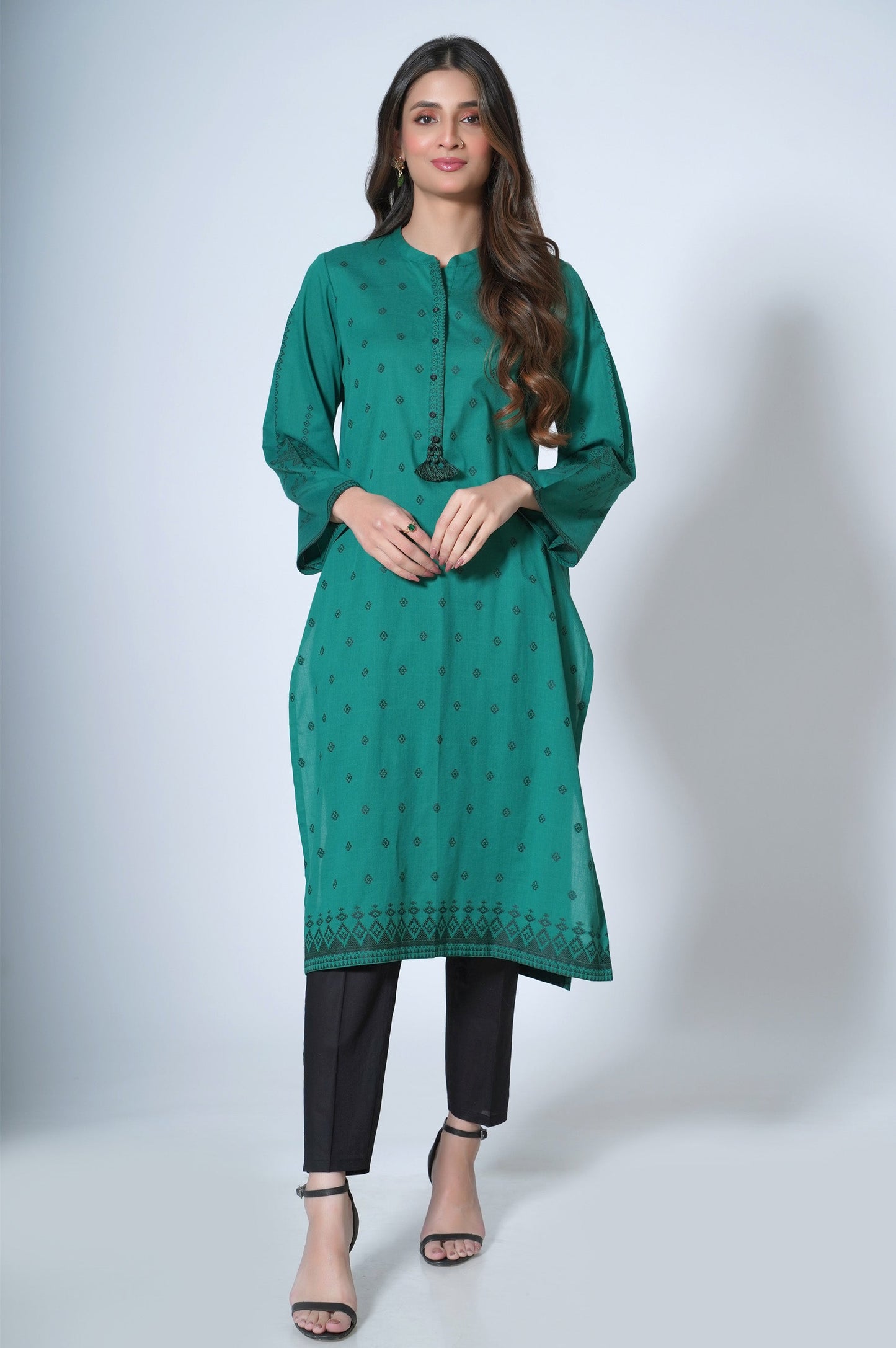 Stitched 1 Piece Jacquard Shirt