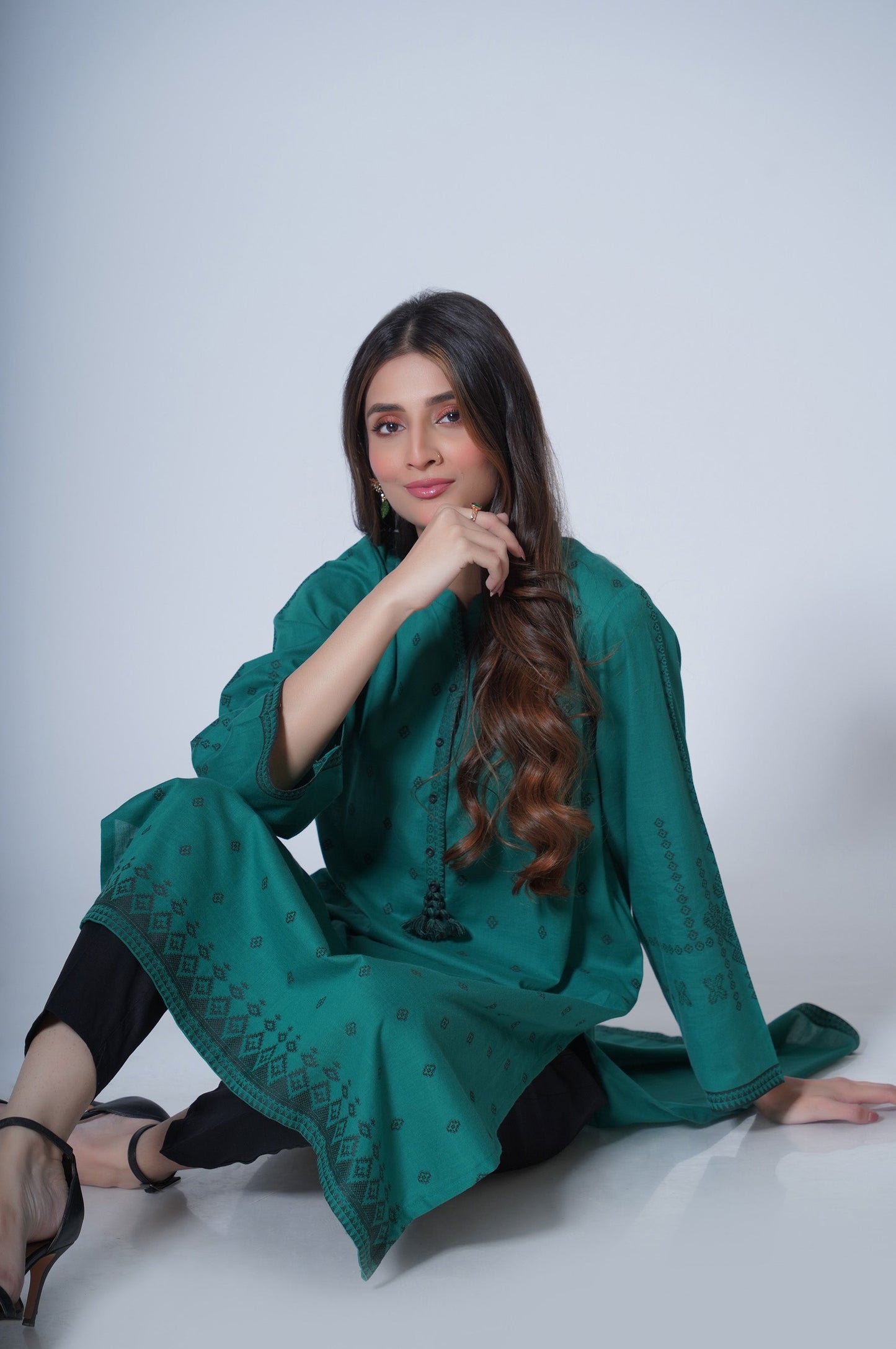 Stitched 1 Piece Jacquard Shirt