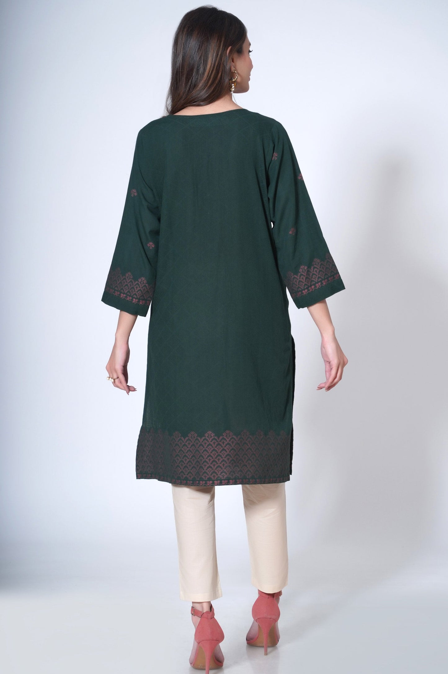 Stitched 1 piece Jacquard Outfit