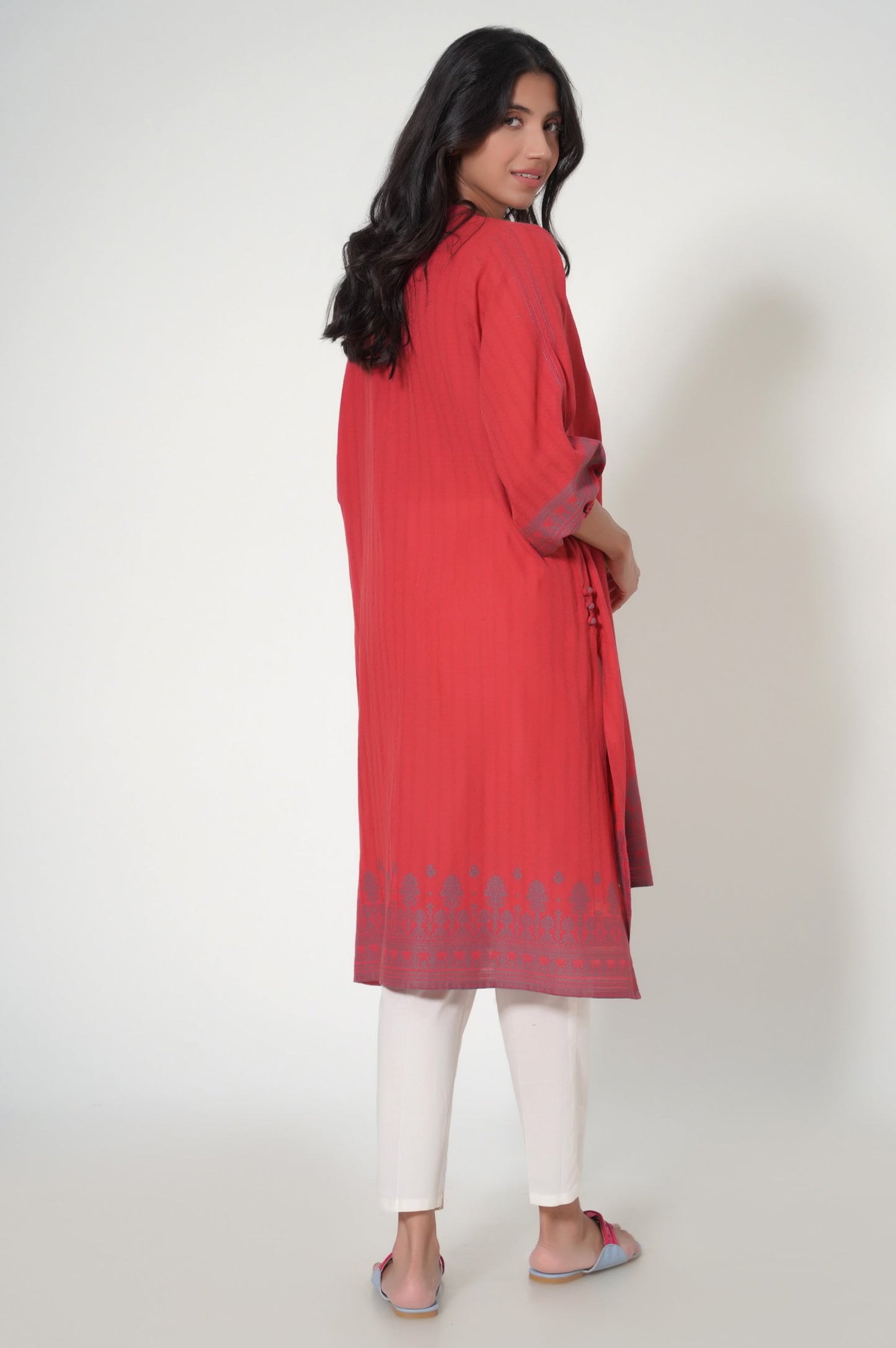 Stitched 1 Piece Jacquard Shirt