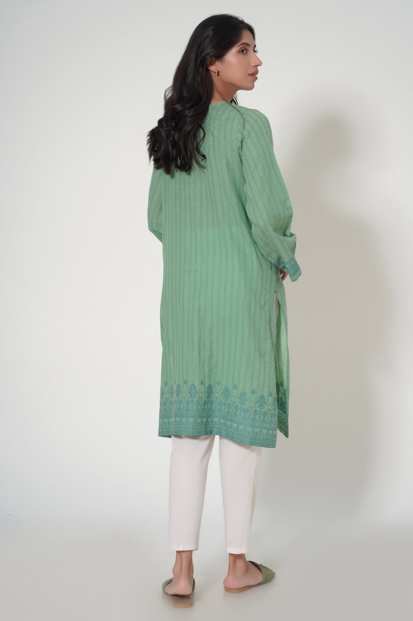 Stitched 1 Piece Jacquard Shirt