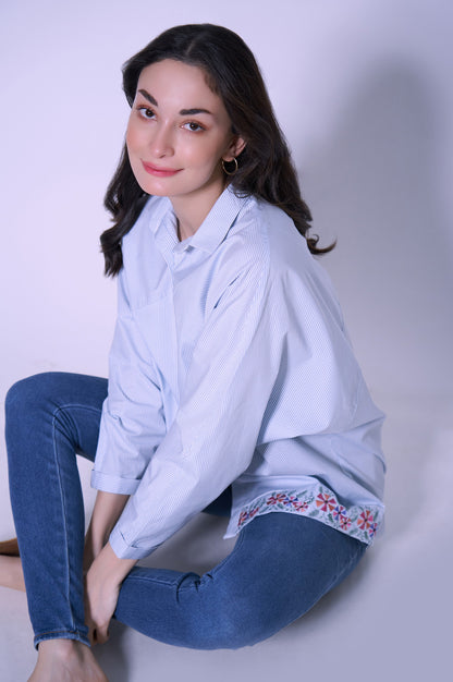 Stitched 1 Piece Yarn Dyed Top