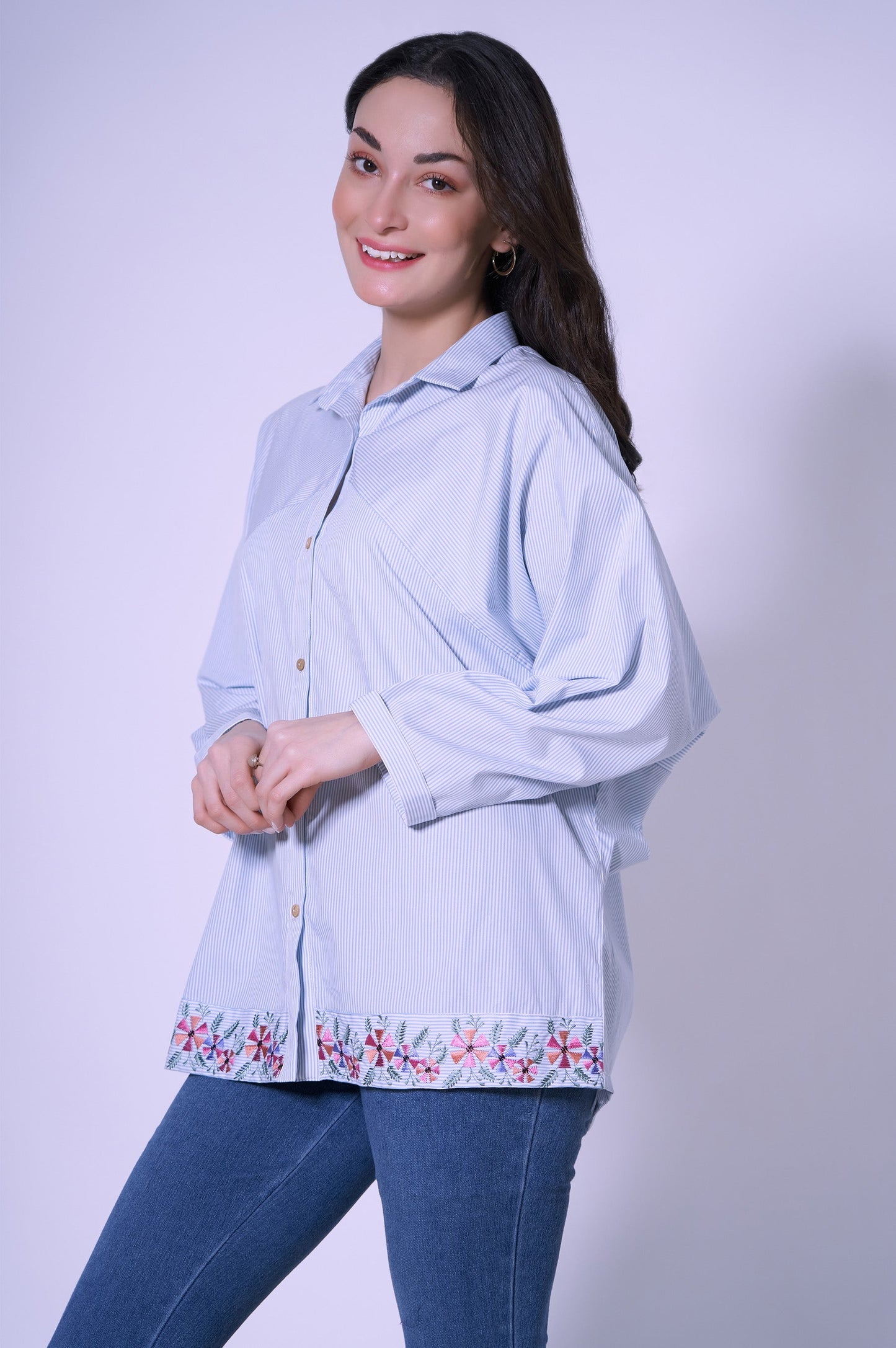 Stitched 1 Piece Yarn Dyed Top