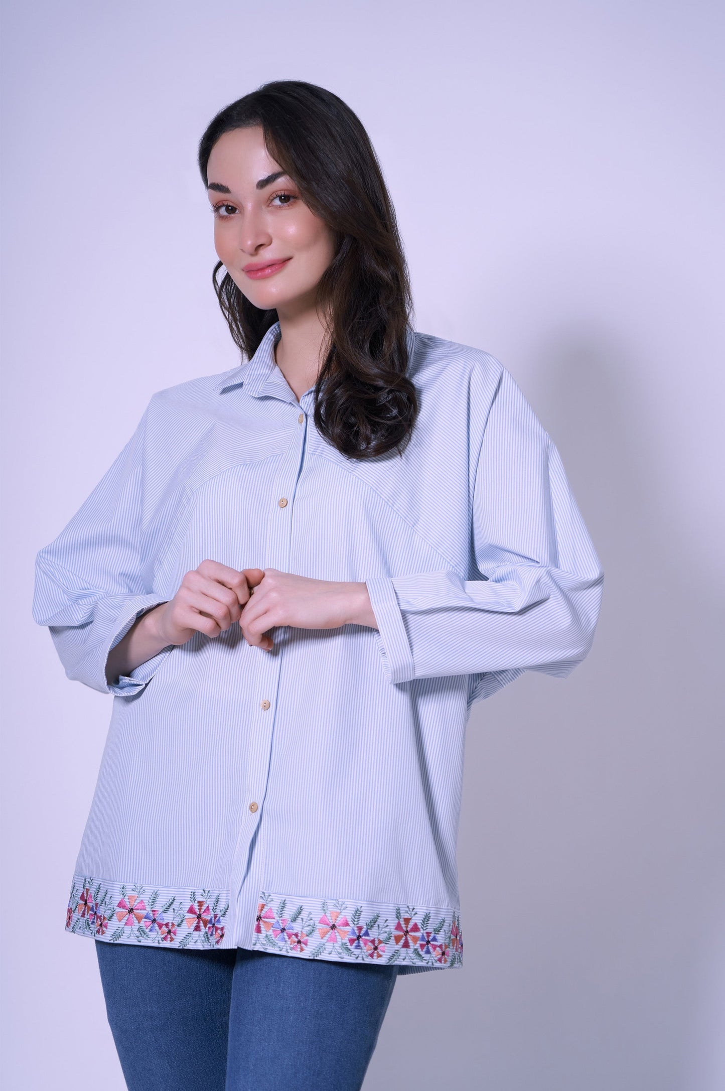 Stitched 1 Piece Yarn Dyed Top