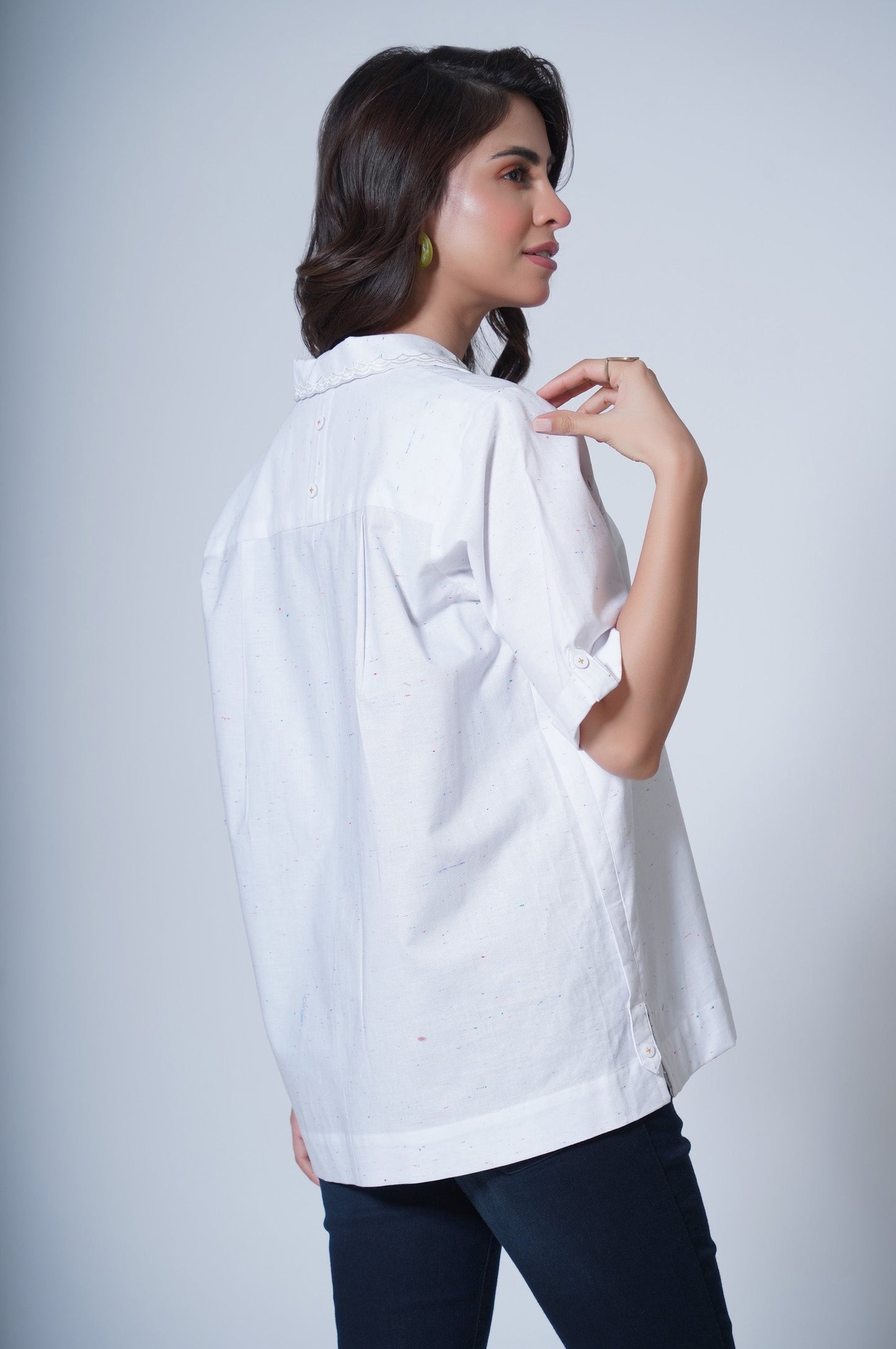 Stitched 1 piece Yarn Dyed Top