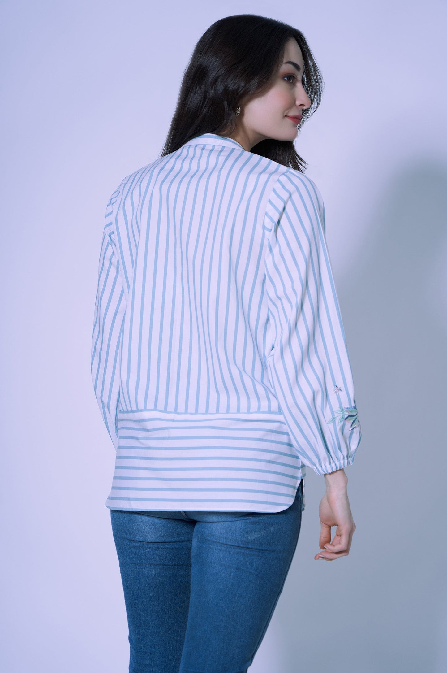 Stitched 1 Piece Yarn Dyed Top