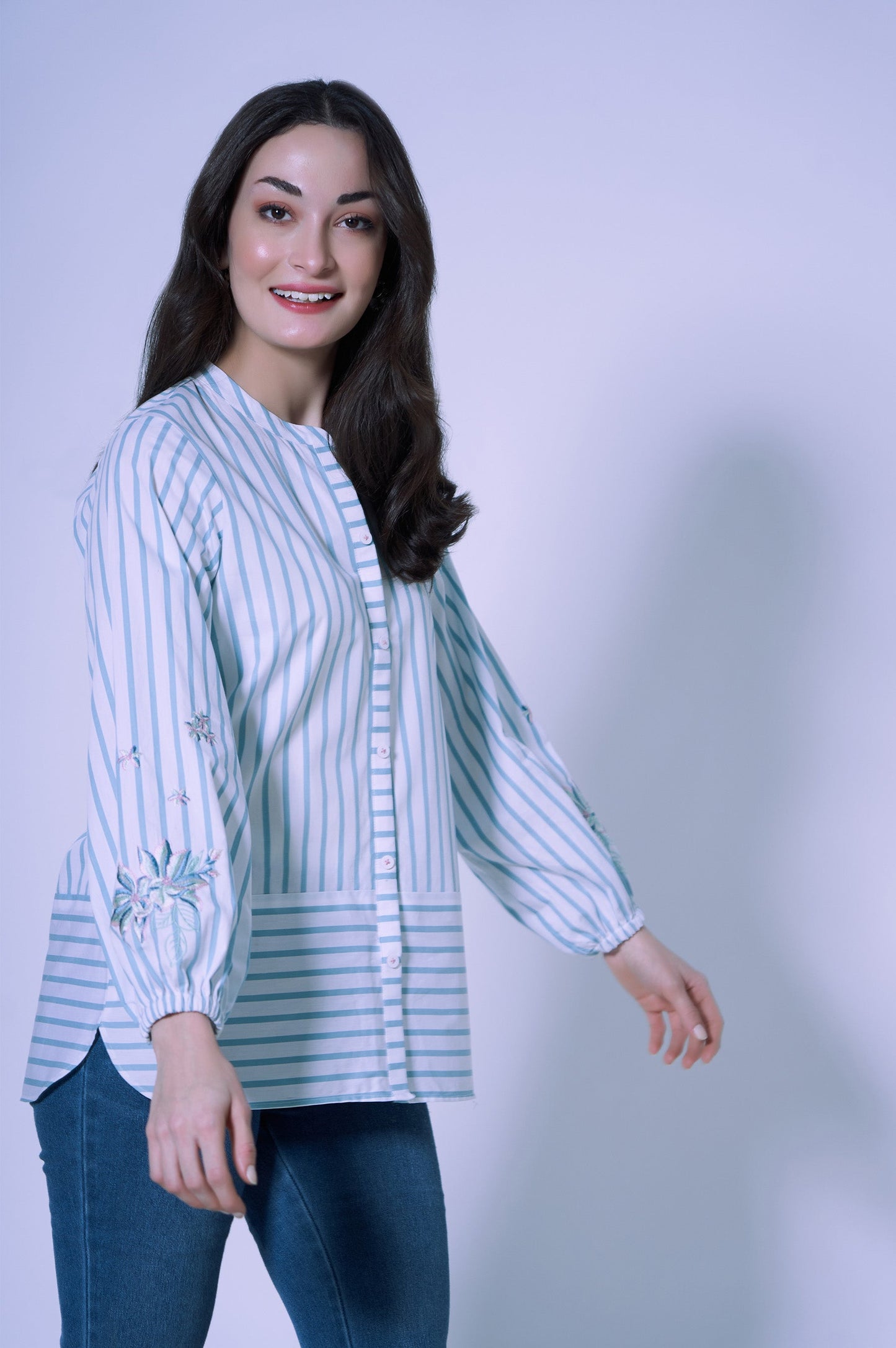 Stitched 1 Piece Yarn Dyed Top