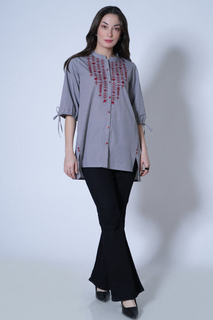 Stitched 1 Piece Yarn Dyed Top