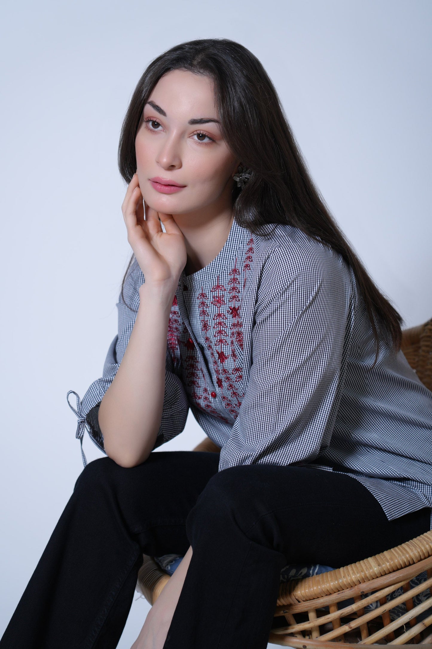 Stitched 1 Piece Yarn Dyed Top