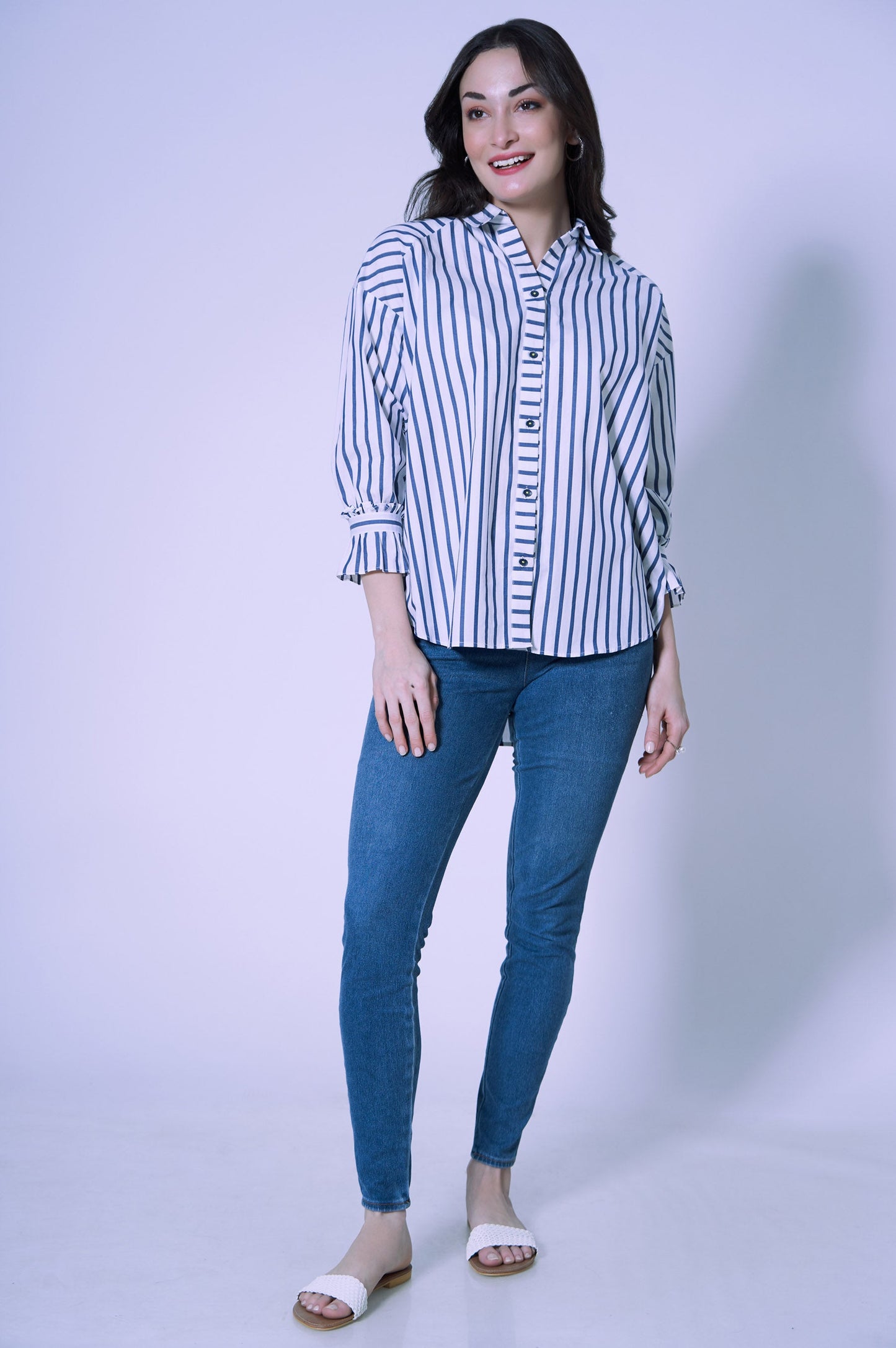 Stitched 1 Piece Yarn Dyed Top