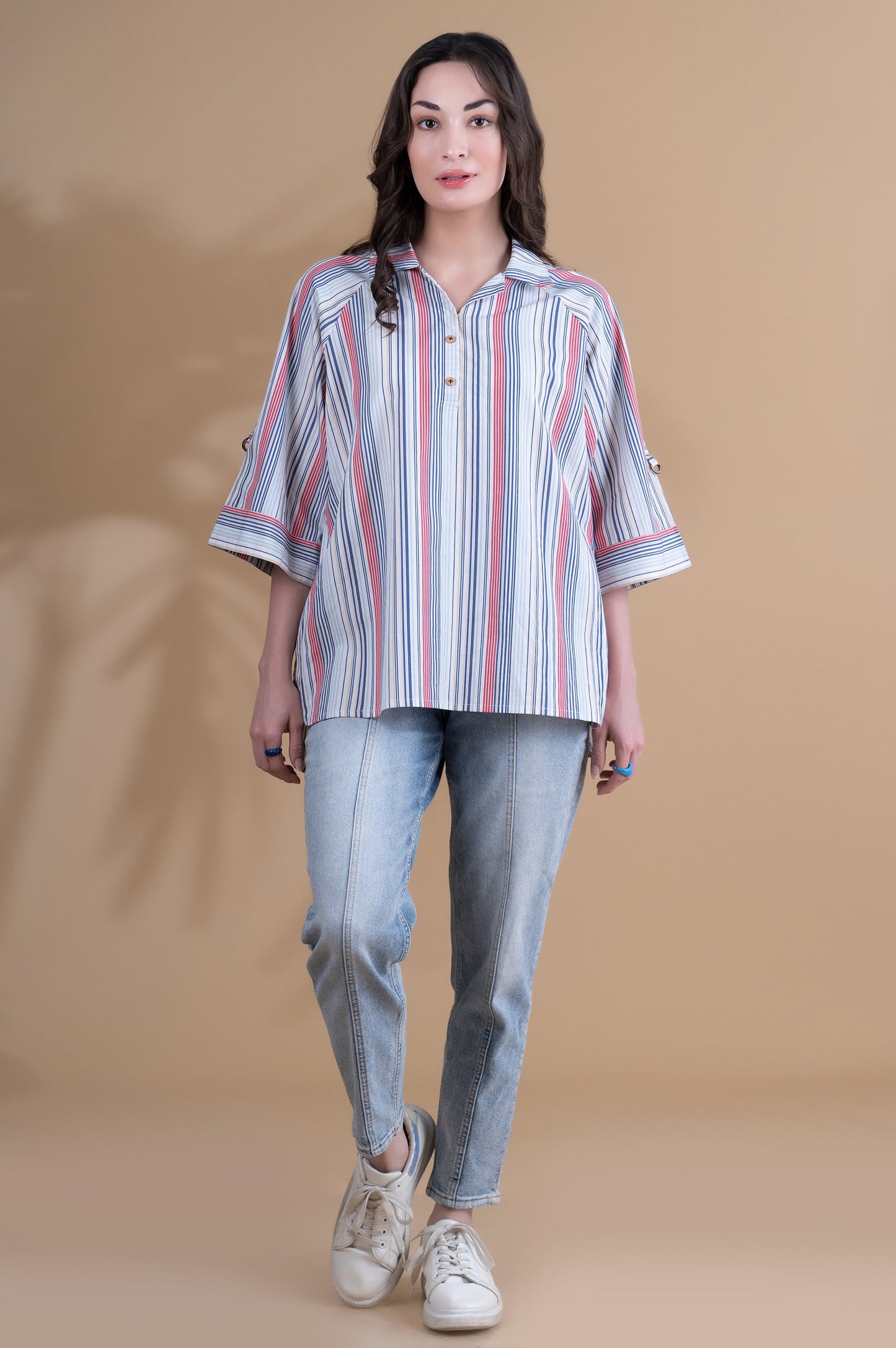 Stitched 1 Piece Yarn Dyed Top